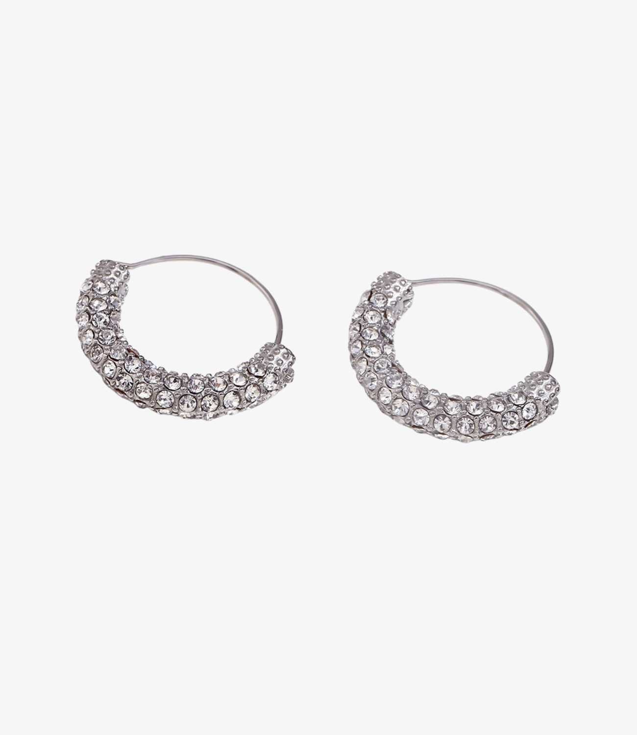 Diamond Earrings Silver