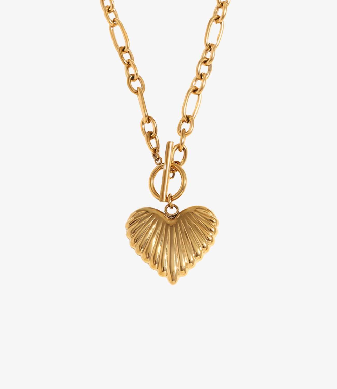 Textured Love Necklace