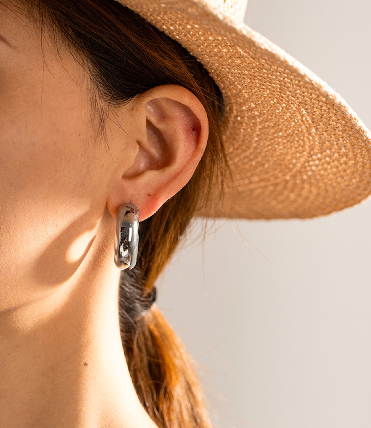 Chunky Hoops Silver