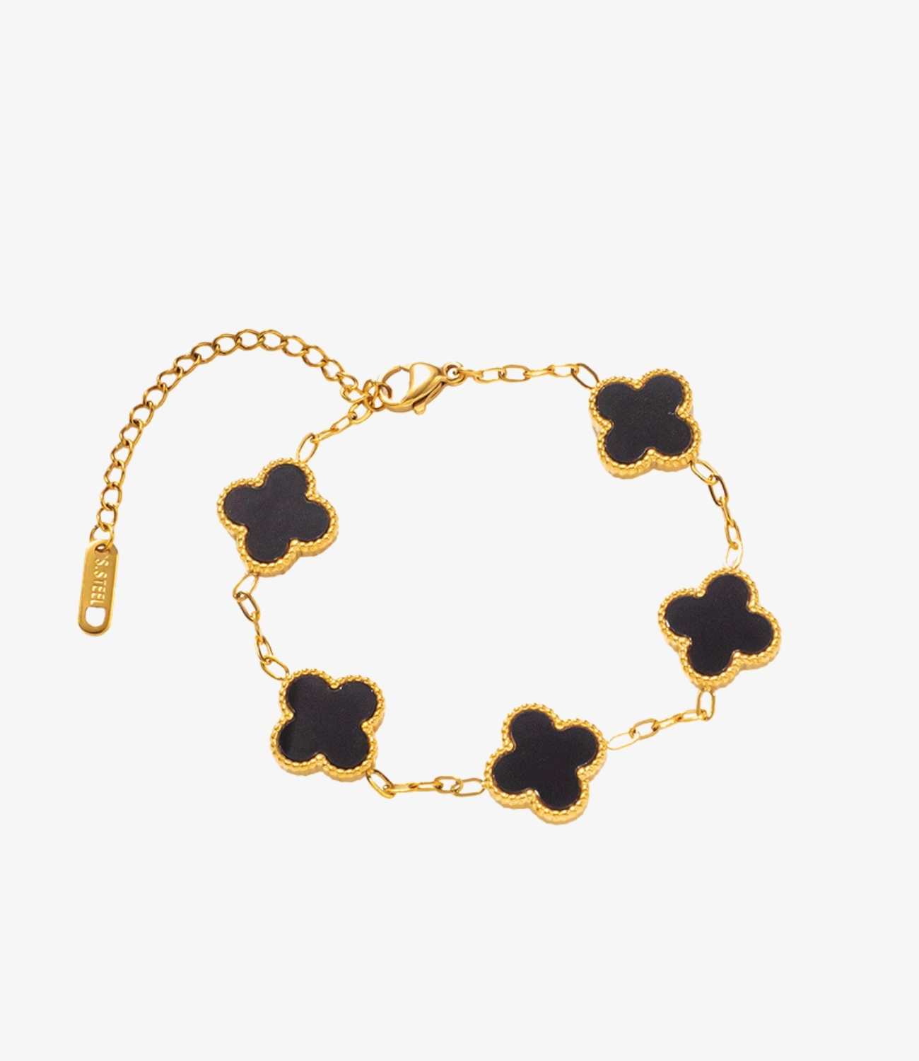 Lucky Leaf Bracelet Black