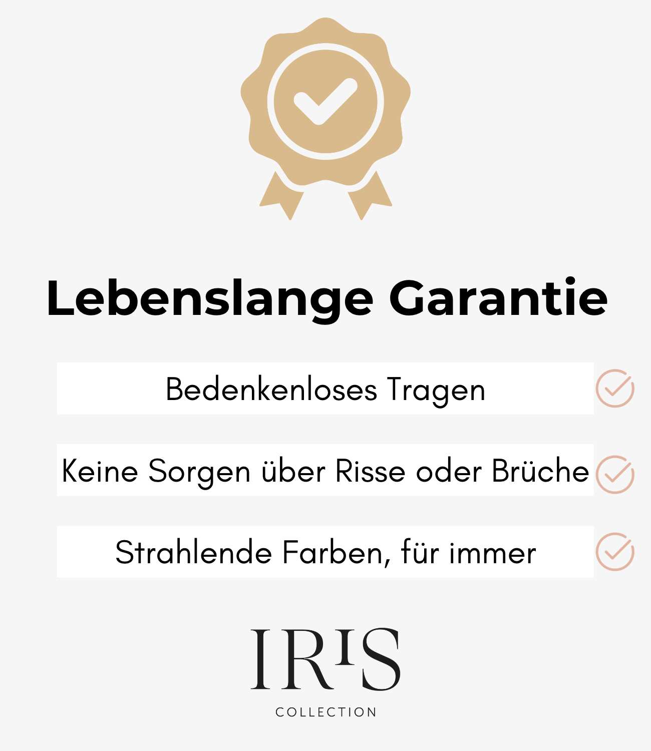 Lebenslange Garantie (Pro Bestellung)